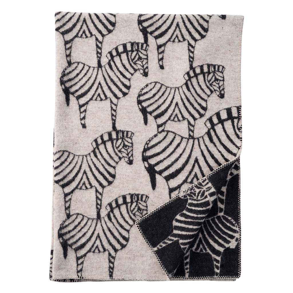 Zebra filt - Beige - 100% lammull