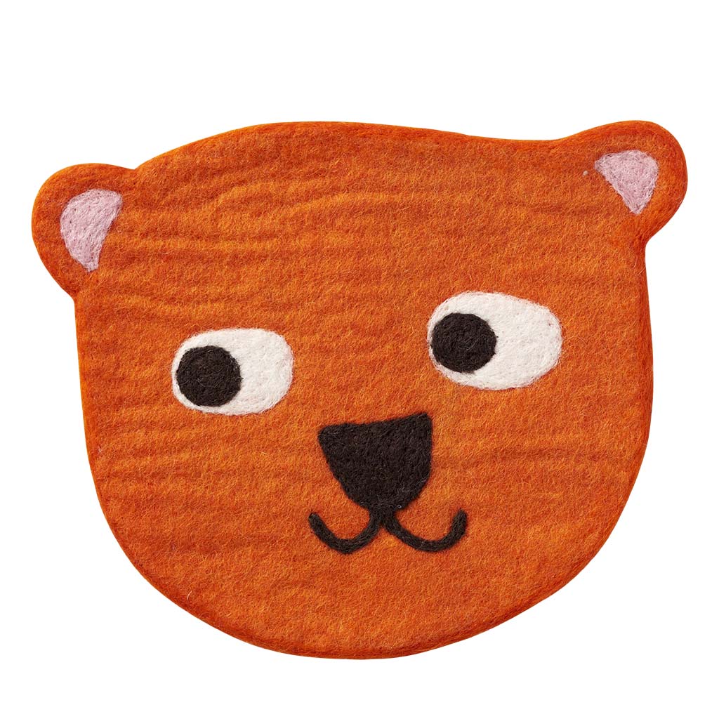 Little Bear filtat sittunderlag - Orange - 100% ull